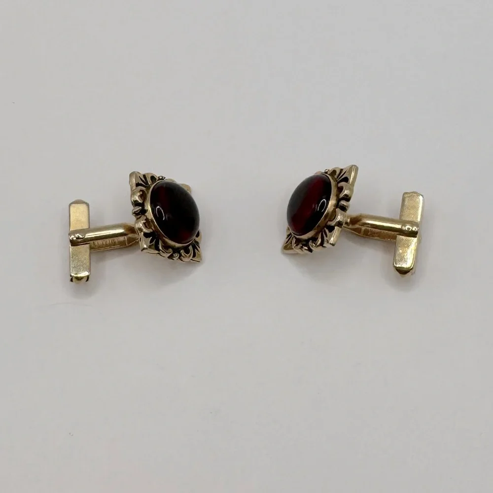 SWANK Vintage Gold-Tone Filigree Cufflinks